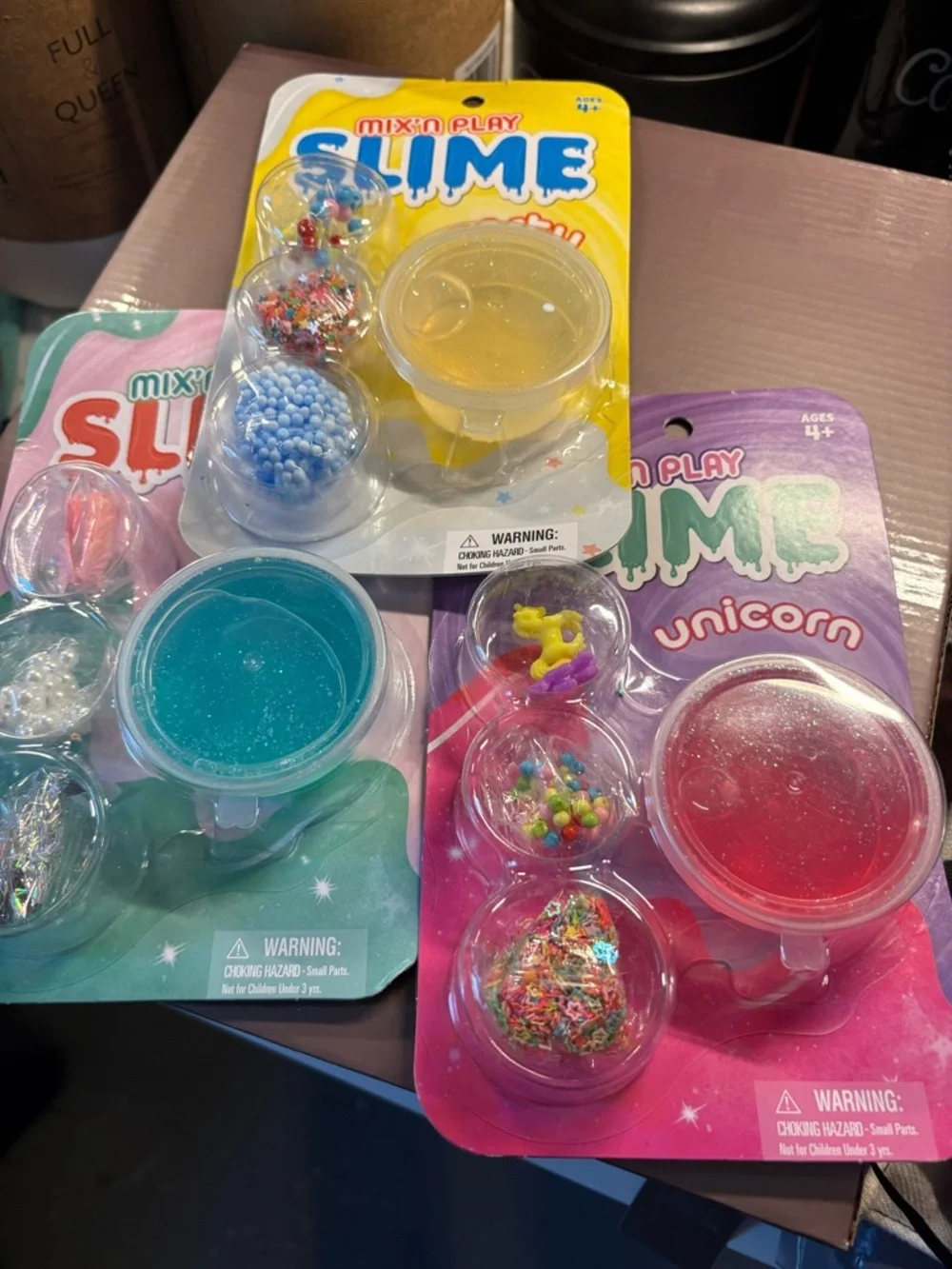 Slime Galactic Blue - Glitter & Bead Mix
